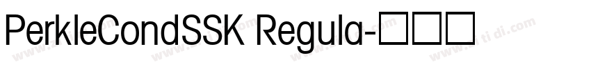 PerkleCondSSK Regula字体转换